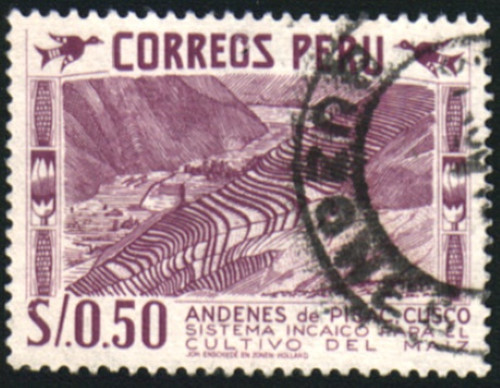 35782  Peru Stamp Scott #476  Fine Used Clean Back