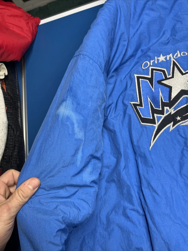 Orlando Magic Vintage Reebok Puffer Jacket Varsity Bomber Men Sz 2XL NBA - Image 4 of 4