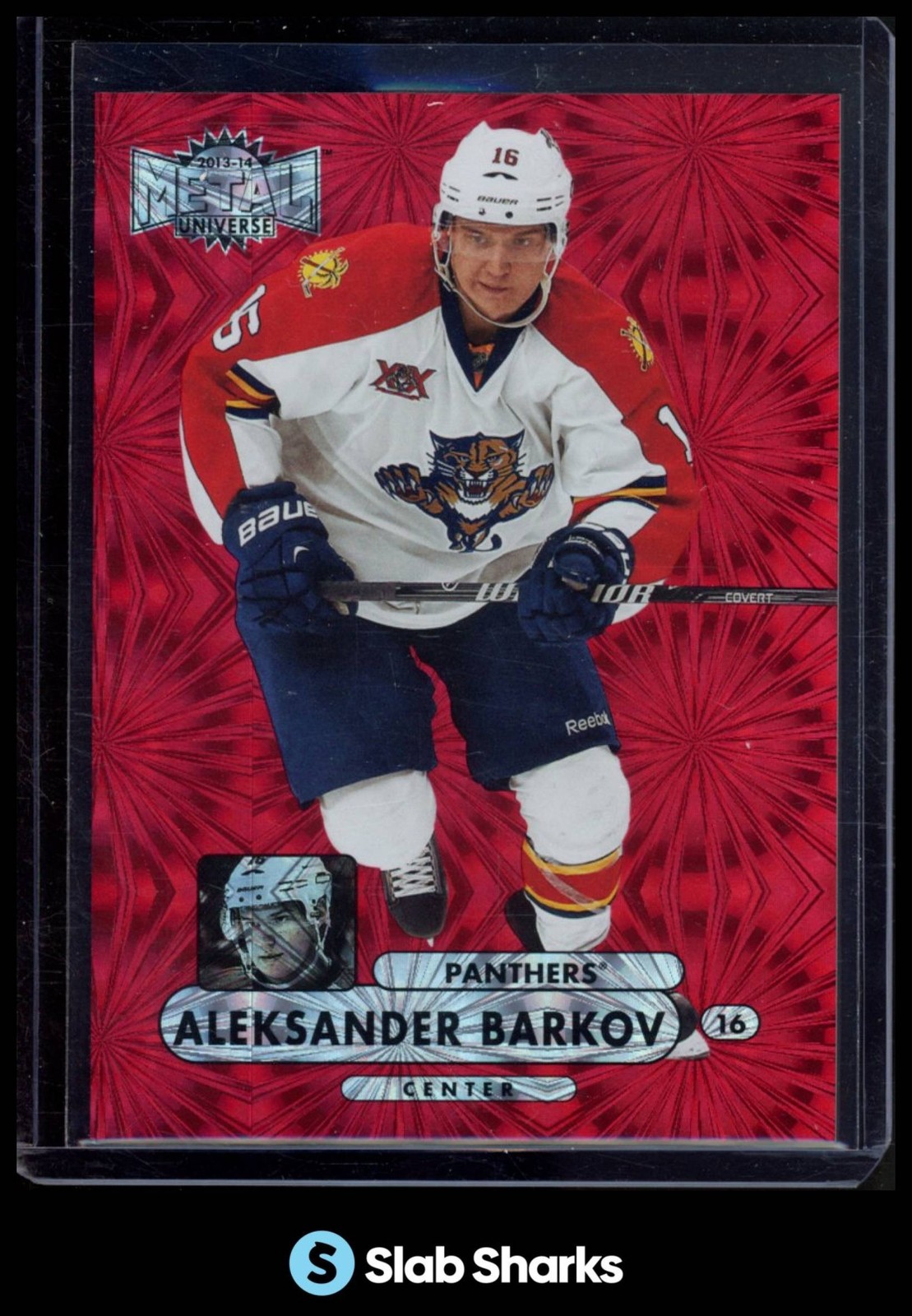 2013 FLEER SHOWCASE #MU-14 ALEKSANDER BARKOV PRECIOUS METAL GEMS RED PMG RC /75
