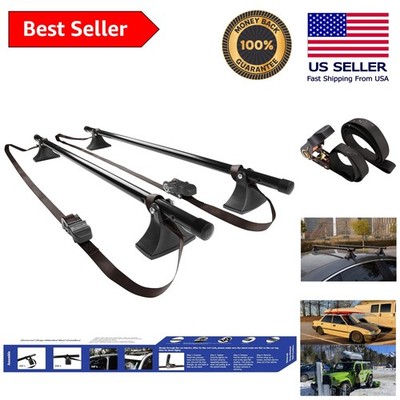 Adjustable Roof Rack Crossbars for Cars   Heavy Duty, 6 lbs Lightweight