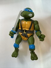 Vintage 1989 Playmates TMNT Giant Leonardo Blue W/ Sword
