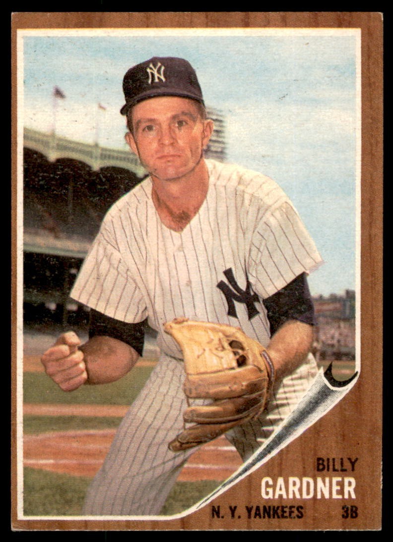1962 Topps #338  BILLY GARDNER  New York Yankees   EX-EX+