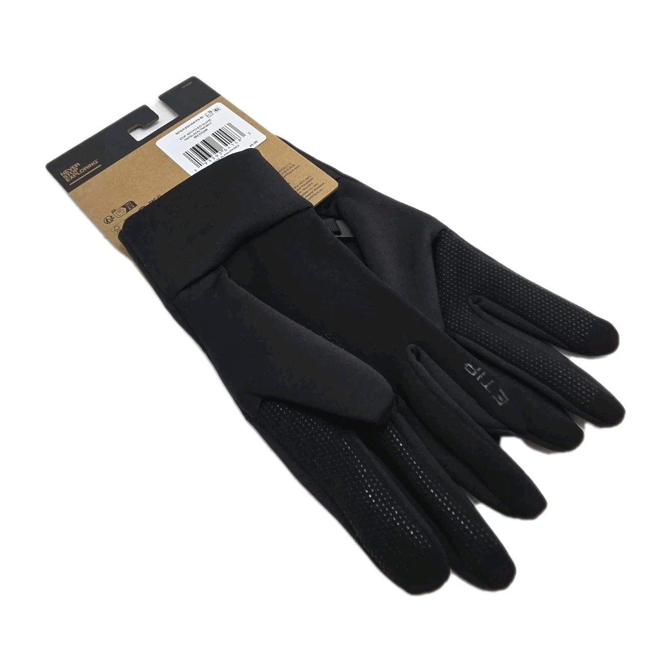 THE NORTH FACE Unisex Etip Touchscreen Recycled Black Gloves TNF - Medium NWT thumbnail 6