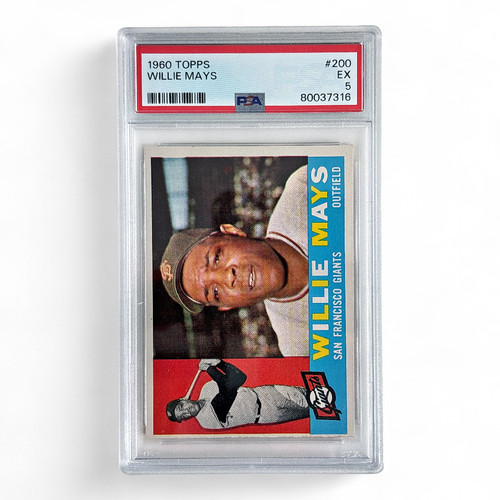 1960 Topps Willie Mays #200 Graded EX PSA 5