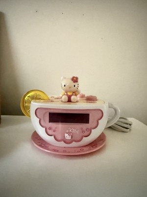 Hello Kitty Tea Cup Alarm Clock Radio Night Lemon Sanrio | eBay