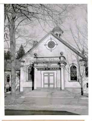 1946 Town Hall Hyde Park Ny American Building Historic Vintage Photo 6x8