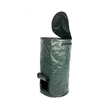 Compost Bin Bag, Reusable Garden Yard Waste Bag, PE Compost Bag 35x60 cm