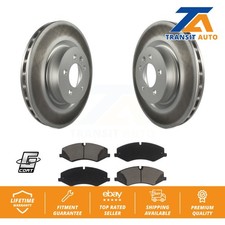 [Front] Coated Disc Brake Rotor & Ceramic Pad Kit For Land Rover Range Sport LR4