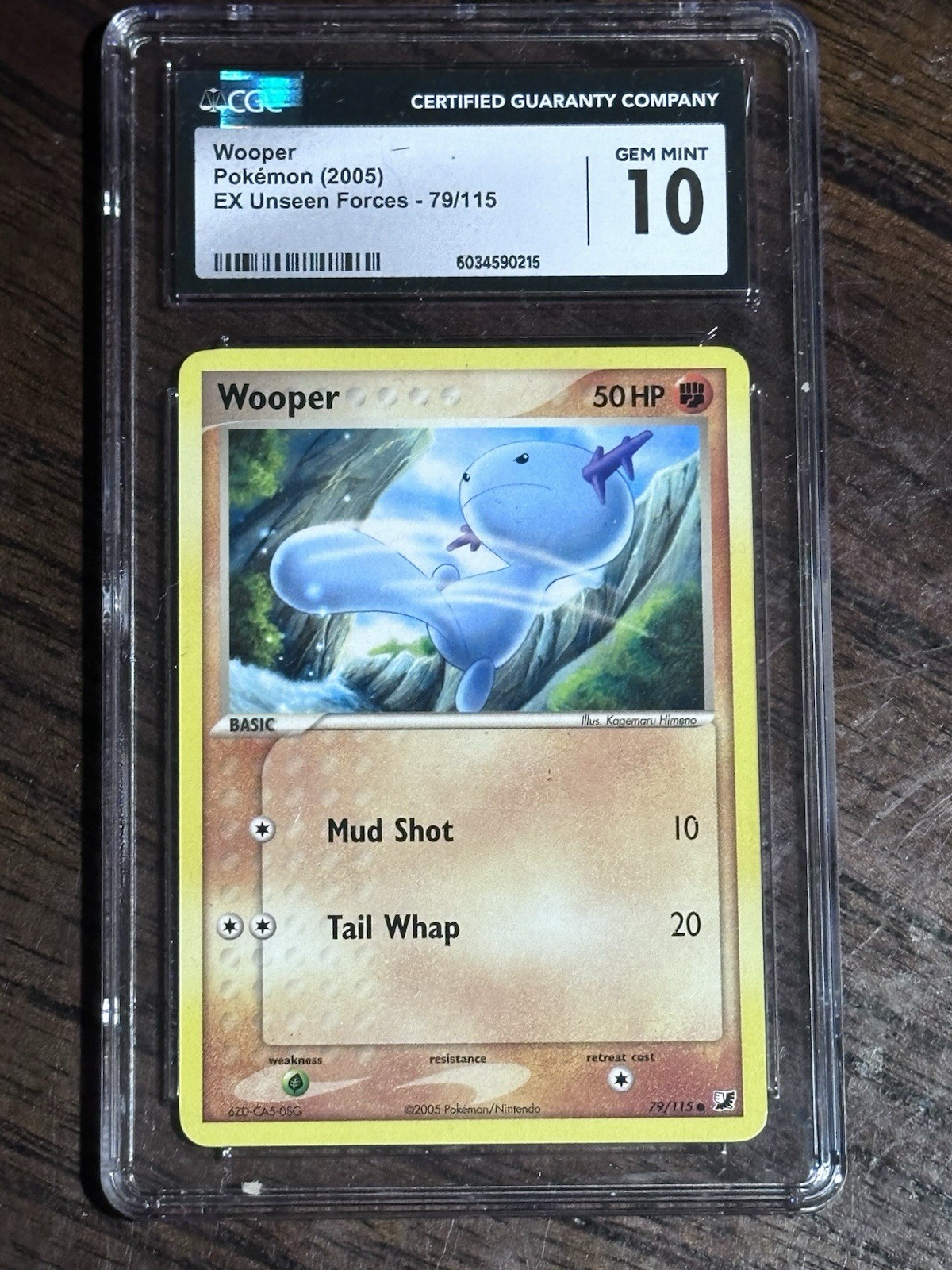 2005 Wooper Ex Unseen Forces #79 Cgc 10
