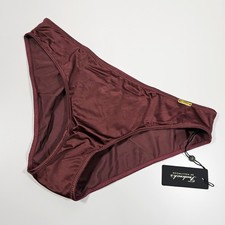 Frederick's of Hollywood Hipster Silky Liquid Satin Panties, Chocolate, Size S