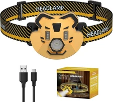 COSOOS LED Rechargeable Headlamp for Kids Flashlight Camping Gear, Outdoor Head