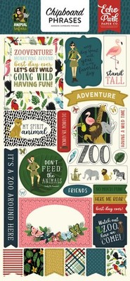 Echo Park Paper Co. Animal Safari Collection Chipboard Phrases