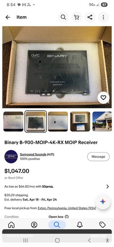 Binary 900 Series 4K Media over IP Receivers with Audio Downmixing
