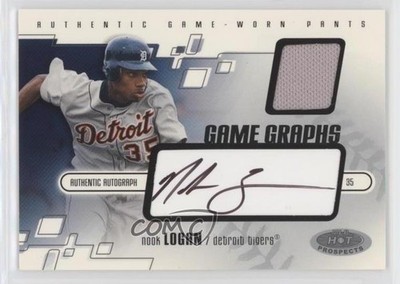 2003 Fleer Hot Prospects Game Graphs 174/400 Nook Logan #103 Rookie Auto RC 0a4r