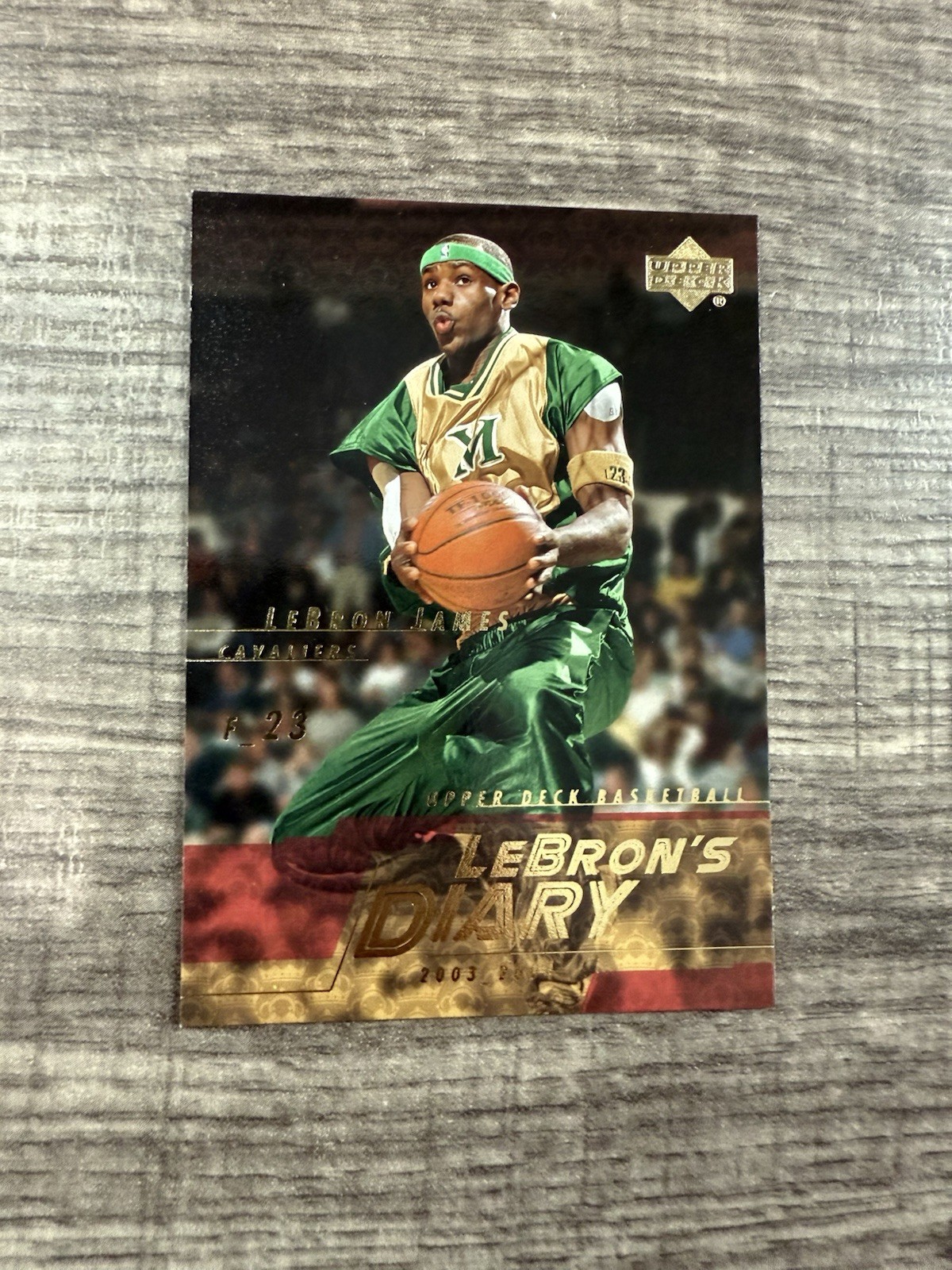 2003 LeBron James Diary Upper Deck LJ4