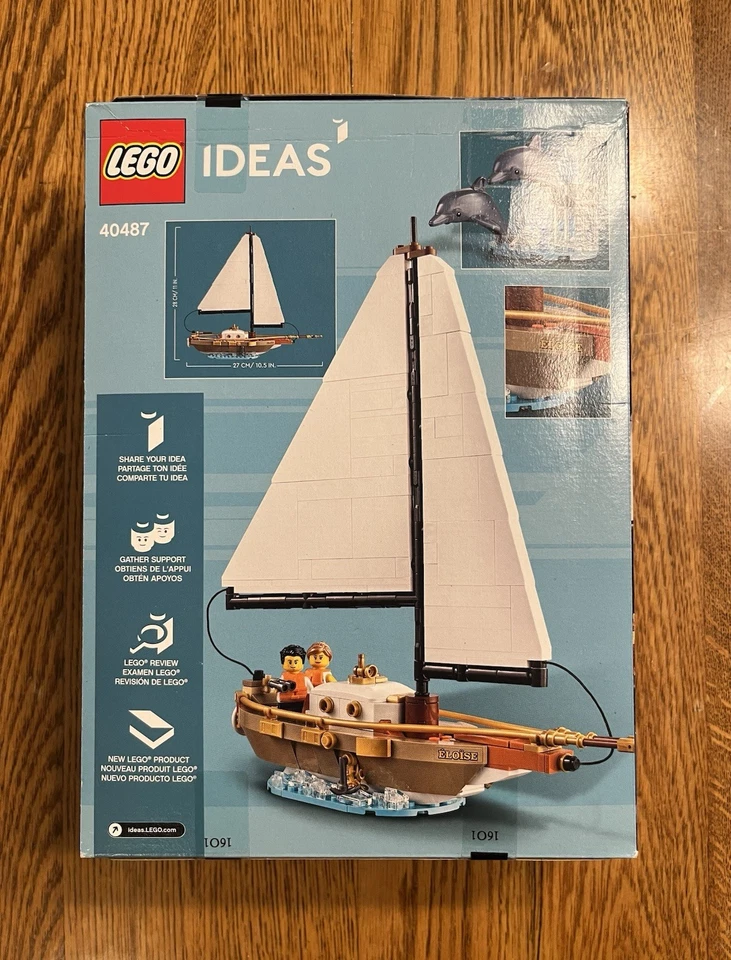 Lego Ideas 40487 Velero Aventura Todas las Piezas, Caja, Minifiguras Incluidas Foto 2 de 2