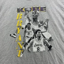 Kobe Bryant Tribute Graphic Shirt 3XL Tee Lakers Sixth Man *See Measurements