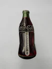 VINTAGE COCA-COLA BOTTLE ADVERTISING TIN METAL THERMOMETER 16 1/2"