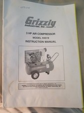 Grizzly Industrial 3 HP Air Compressor Model H4519 Instruction Manual