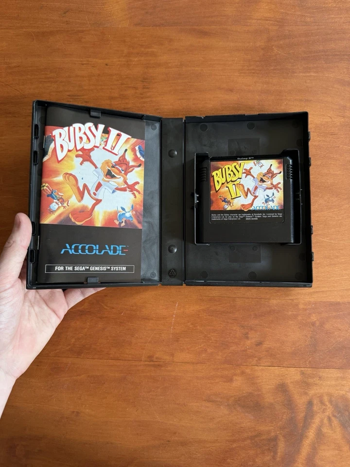 Bubsy II 2 (Sega Genesis) MINT Condition CIB Complete & Tested - Ships Fast - Image 2 of 4