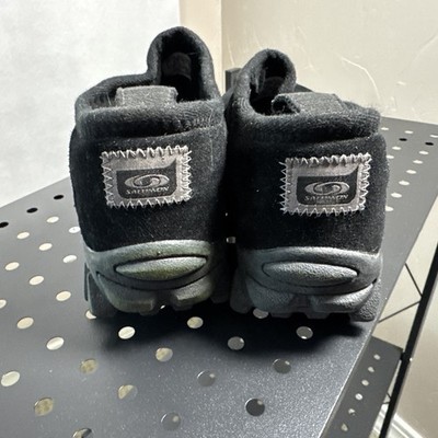 Salomon Contagrip CX Snow Clog Black Suede Slip-On Winter  display picture 2