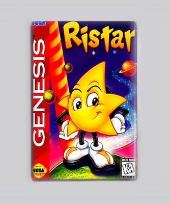 Ristar  / Sega Genesis - 2''x3'' Fridge MAGNET (game retro vintage