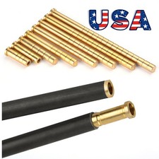 12pc 38-300gr Arrow Inserts Heavy Weight ID6.2mm Base Copper Arrowhead Connector