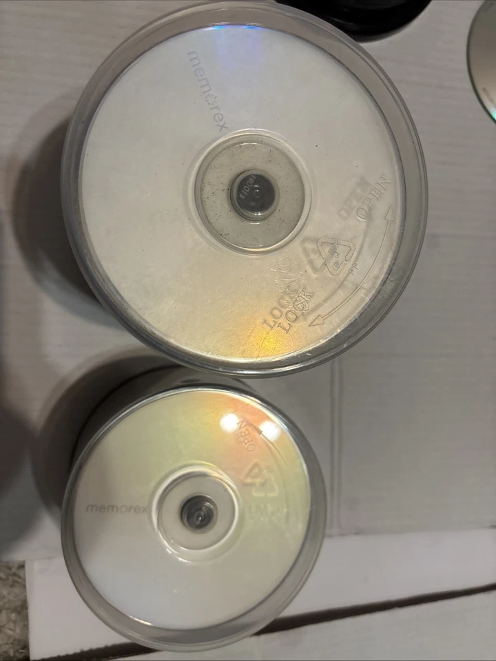 156 Memorex DVD+R camada única 8,5GB x8 240 min novo - Imagem 3 de 3