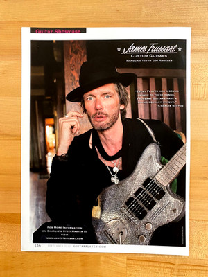 2012 Print Ad James Trussart Custom Guitars Charlie Sexton Steel Master III