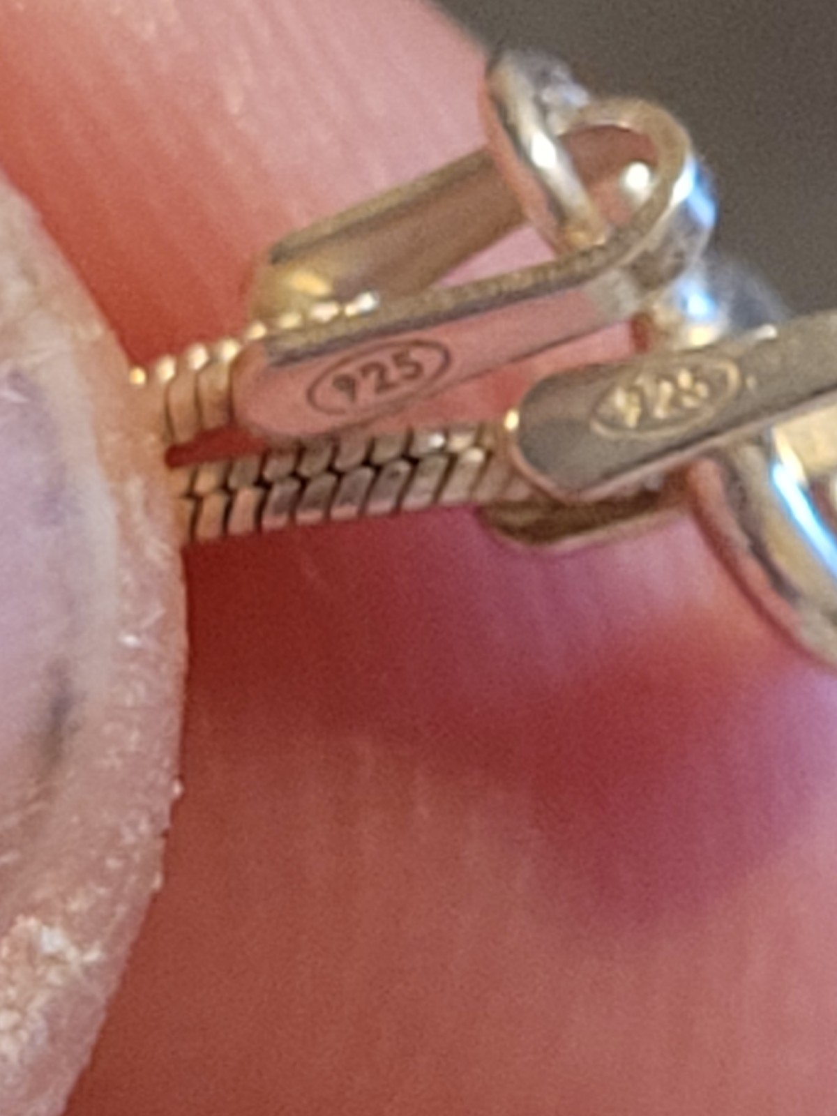 Solid Sterling Silver Vine Entwined Geometric Hea… - image 12