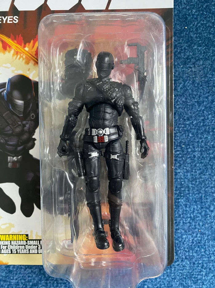 IN STOCK! Hiya Toys Exquisite Mini G.I. Joe Snake Eyes 1:18 Action Figure Intact - Image 2 of 4