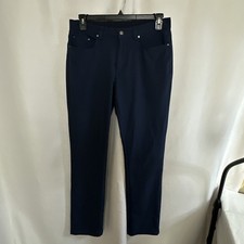Greg Norman Mens Performance Classic Pants Stretch Navy 32x32 4070