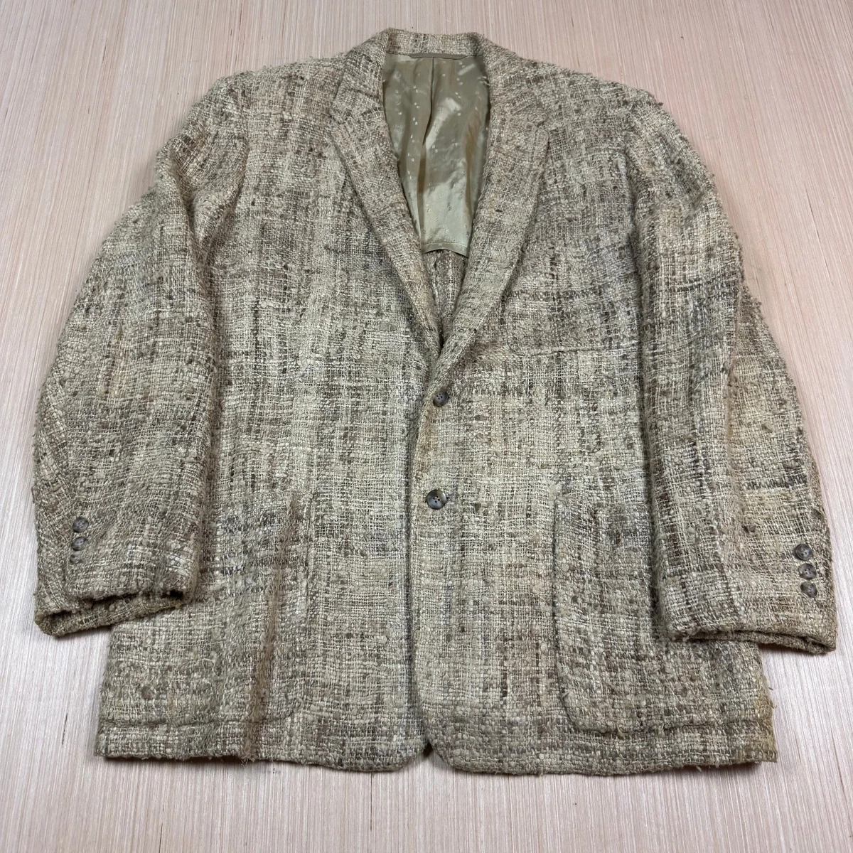 Tweed Regular 44 Jacket Vintage Suit Jackets & Blazers for Men for