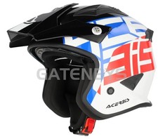 Acerbis Trials Helmet Trail White/Blue/Red Sherco Montesa 4RT Legal Gas Gas