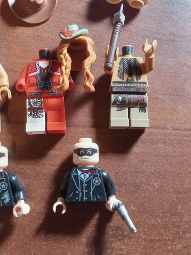 Lego Lord of The Rings minifigure Indiana Jones Lone Ranger Cowboy Parts lot - Picture 3 of 6