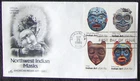 US FDC 15¢ SC #1834-37 NORTHWEST INDIAN MASKS USA 1980 Art Craft.