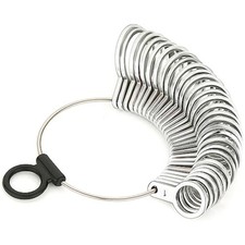 Splenor Tools Steel Finger Sizer - US Standard Size 1 to 15 - for Meas