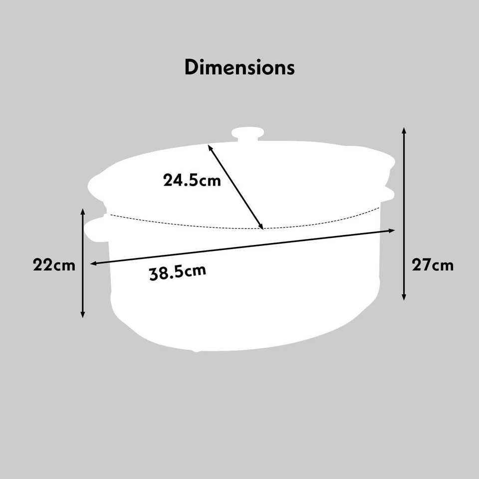 Cooks Professional Digital Slow Cooker 6.5 Litre Lid & Removable Ceramic Bowl - Image 3 of 4