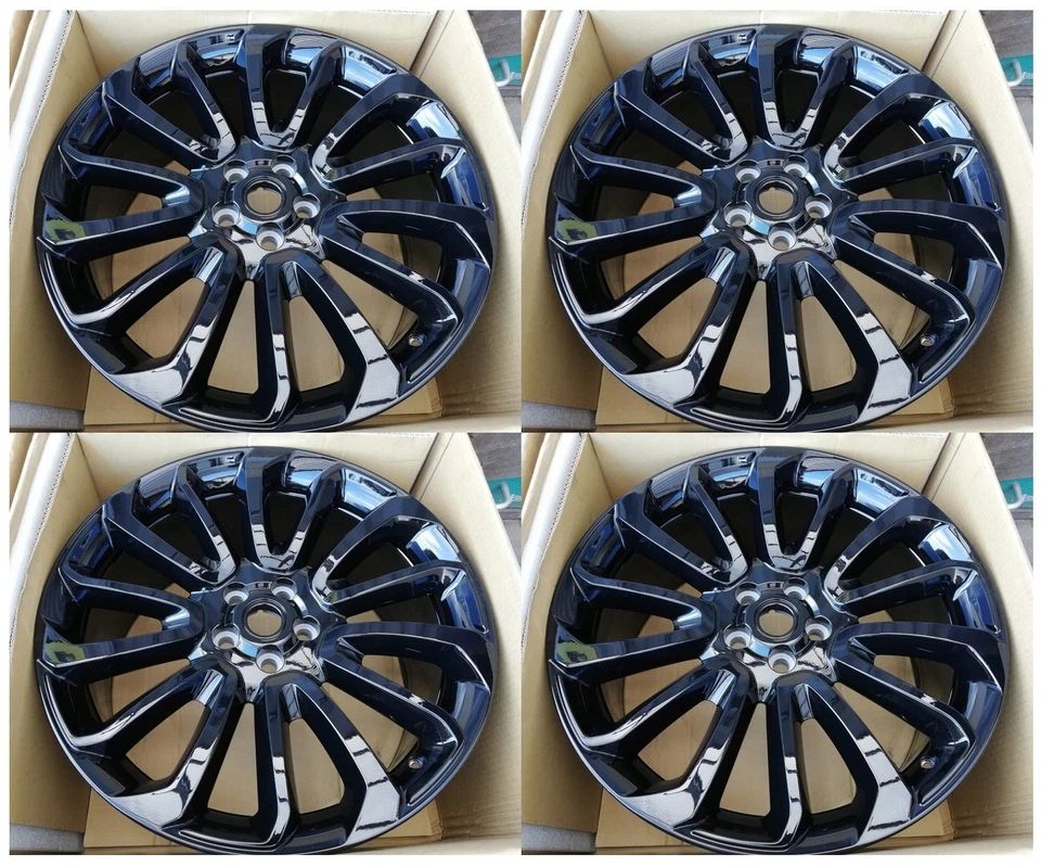 Llantas 24" aptas para Land Rover Range Rover Sport 2012-2025 llantas negro brillante 24x10 nuevas Foto 2 de 4