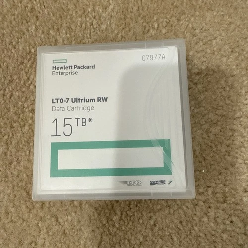 HP / HPE LTO-7 Tape C7977A Ultrium Backup Tape Cartridge 6TB/15TB- NEW