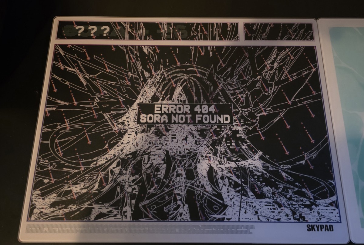 SKY ERROR 404 SORA NOT FOUND マウスパッド WALLHACK SKYPAD 3.0 ERROR 404 SORA NOT FOUND Glass Mouse Pad w
