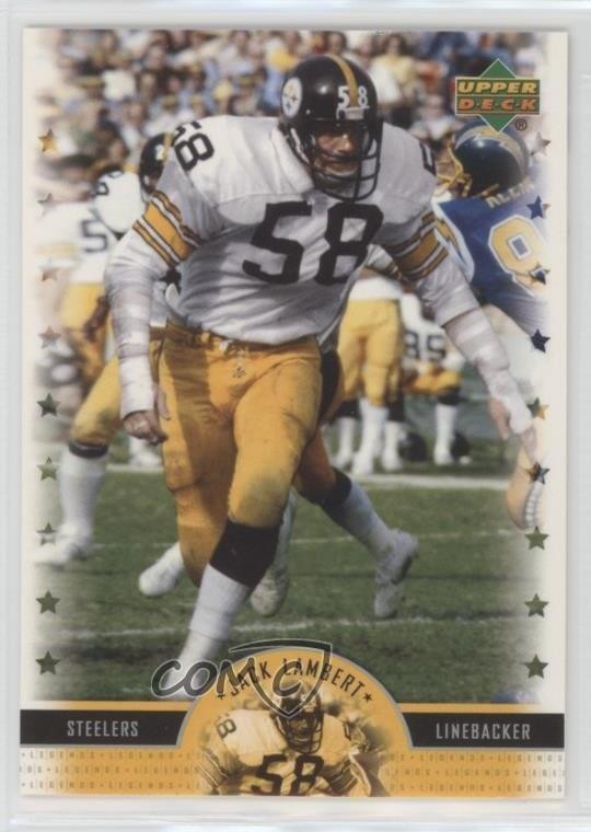 2005 Upper Deck NFL Legends Jack Lambert #72 HOF 0h6x