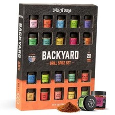 Grilling Spice Set Grill Seasoning Gifts, 20 Unique Spices and Seasonings Jars