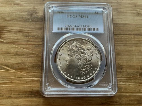 1886 Morgan Silver Dollar  PCGS MS64
