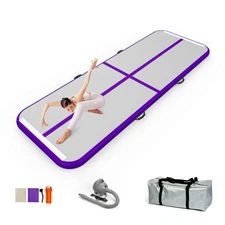 Air Mat Track Inflatable Gymnastics Tumbling Mat with Electric Air Pump for C...
