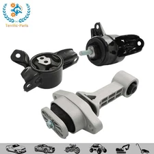 For 12-17 Hyundai Accent Elantra Kia Forte Rio 3pcs Engine Motor & Trans Mount