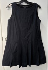 MARC BY MARC JACOBS Little Black Dress Sleeveless Pleated Skirt w/Zipper - Sz S
