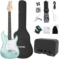 Electric Guitar with Amp Beginner Kit 39 Inch Solid Body Full Size,All Access...