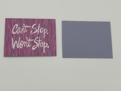 Thinking of You - Folded Card with Purple Envelope - New - Happy Mail