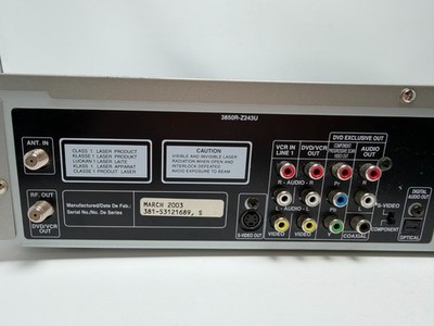 Zenith XBV342 Combo DVD VCR VHS MP3 NO Remote- Tested & Works